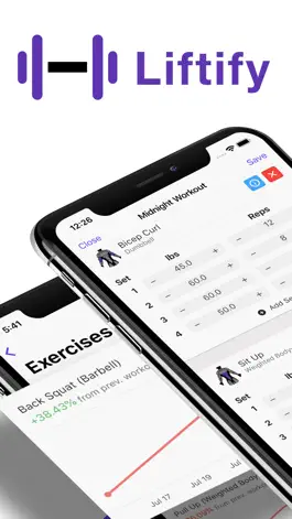 Game screenshot Liftify - Workout Gym Tracker mod apk