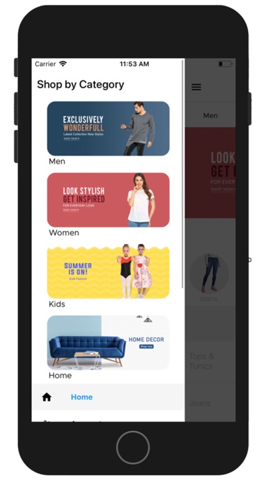 Clicky Online Shopping Screenshot