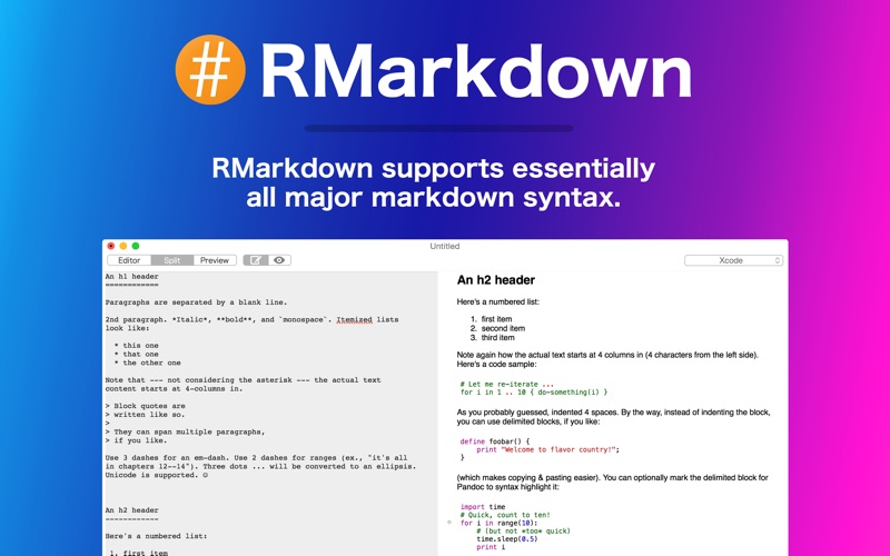 rmarkdown 2 - markdown editor iphone screenshot 3