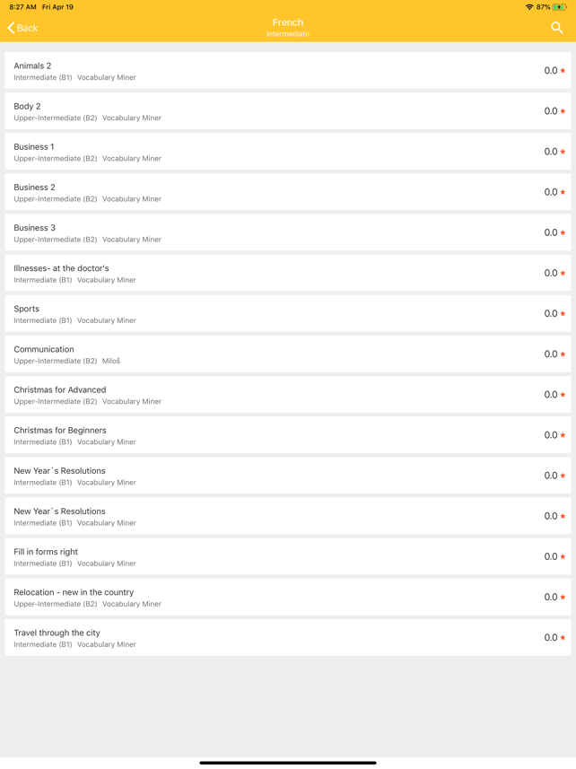 Vocabulary Miner Screenshot