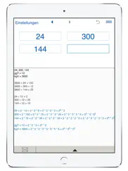 ggt und kgv rechner ipad bildschirmfoto 1