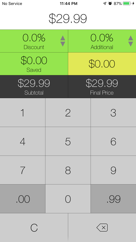 Sale Price + Tax Calculator 的 App Store 截图 2