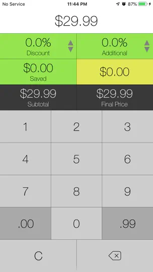 Sale Price + Tax Calculator iPhone Ekran Görüntüsü 2