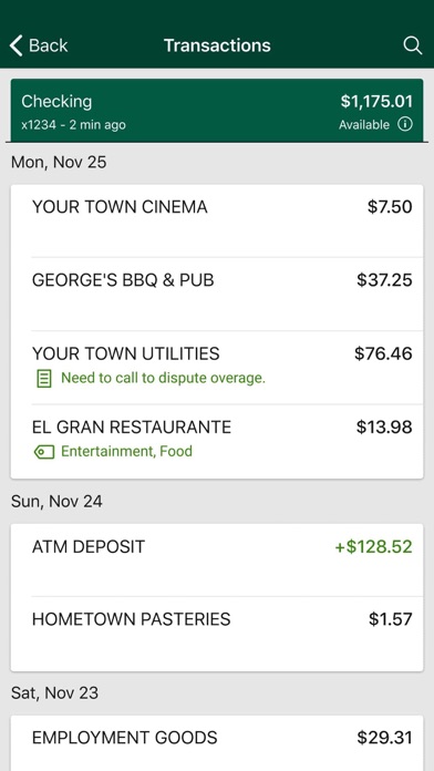 Green Belt Bank & Trust Screenshot