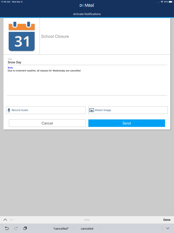 Screenshot #5 pour Mitel Revolution Mobile