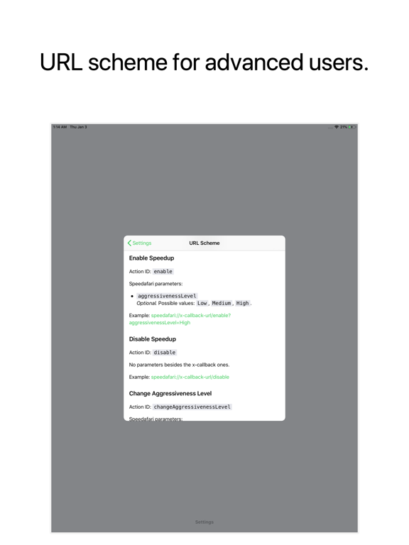 Speedafari iPad screenshot 6 - Utilities app