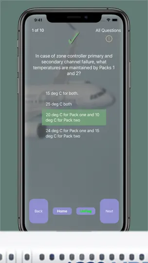 Capture d'écran de A320 Theory Questions 2026 sur iPhone 3