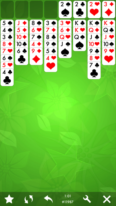 FreeCell Solitaire Card Game. Screenshot