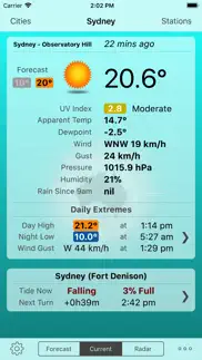 oz weather plus iphone screenshot 2