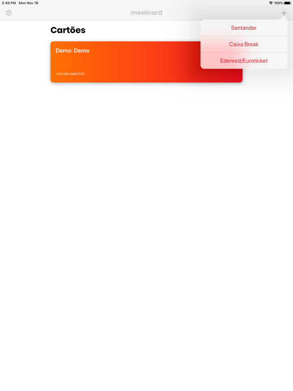 Screenshot #5 pour Mealcard