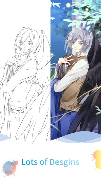 Coloring Anime Wallpaper Screenshot