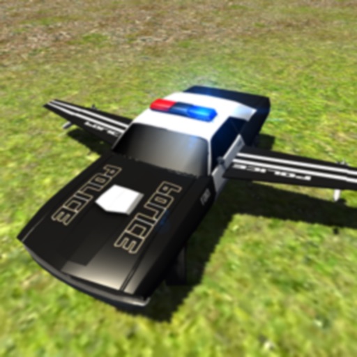 Flying Police Car Driving Sim icon