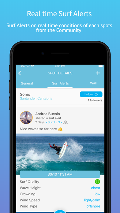 Line app Surf Forecast Screenshot