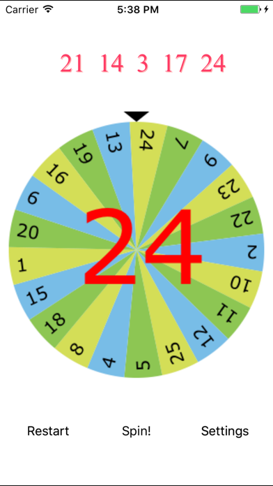 Number Roulette Wheel screenshot 2