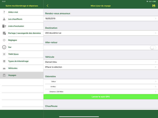 Screenshot #5 pour Suivre mes dépenses de kilomét