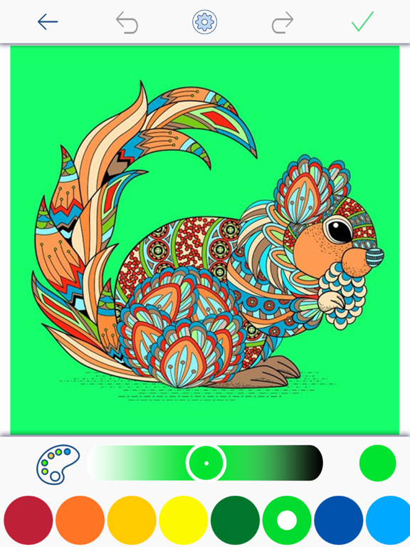 Animal Coloring Pages Games iPad screenshot
