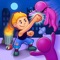 Swipe to move and take all the objects to knock all the opponents and win the fight
