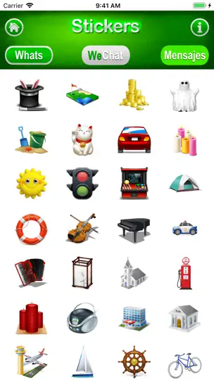 Captura de pantalla de 3D Stickers Lite, Messages en iPhone 1