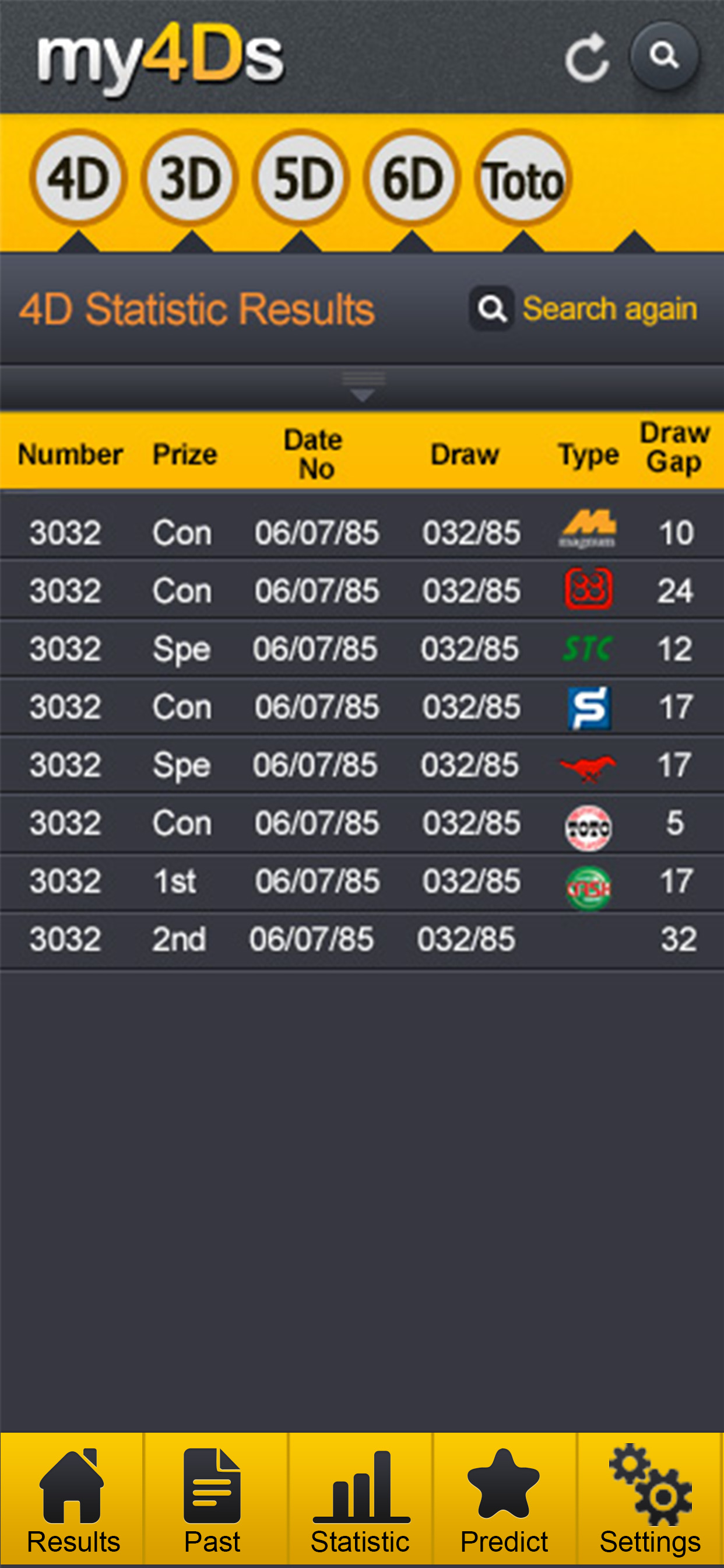 my4Ds-Fastest 4d, Prediction screenshot 3