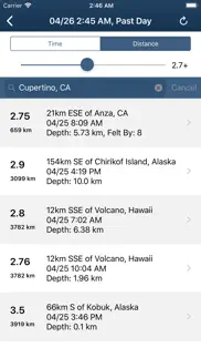 earthquake monitor iphone screenshot 2