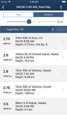 Earthquake Monitor screenshot 2