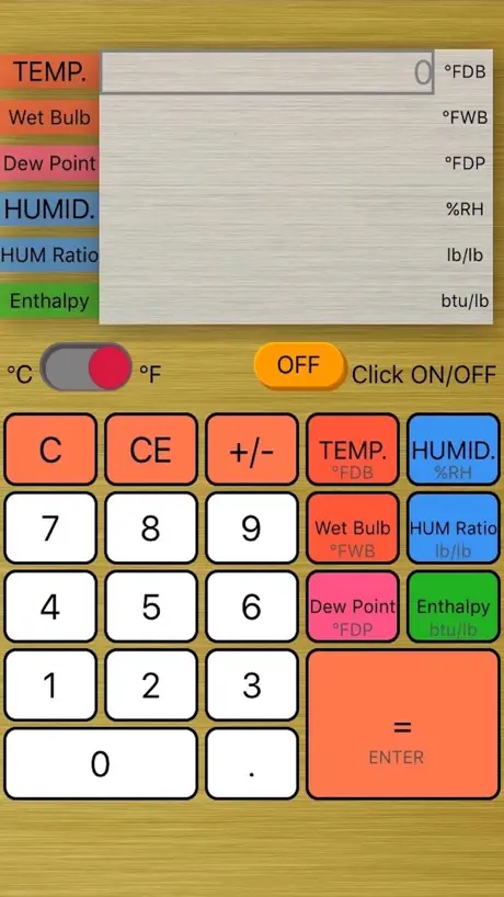 Calculator of Air
