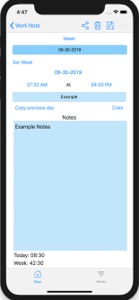 Work Note List screenshot #2 for iPhone