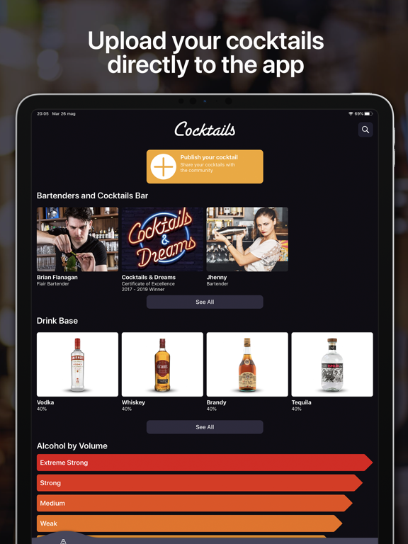 Cocktails For Real Bartender iPad screenshot 9 - Food & Drink app