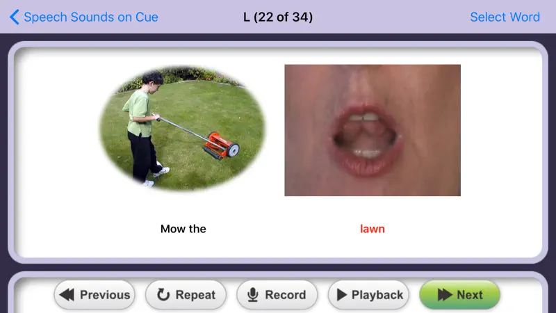 Speech Sounds on Cue (Aus Eng) screenshot 2 of 4