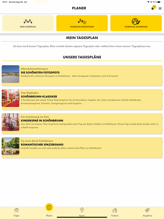 Schönbrunn iPad screenshot 4 - Travel app