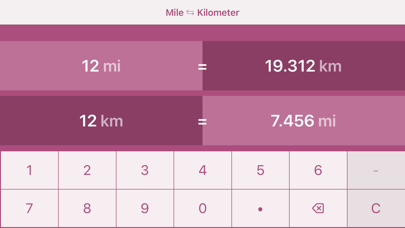 Miles to Kilometers | mi to km Screenshot