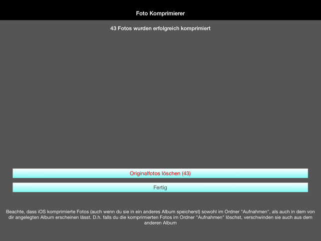 ‎Foto Komprimierer Screenshot