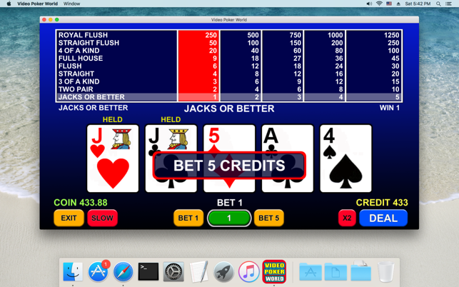 Video Poker & Keno Game