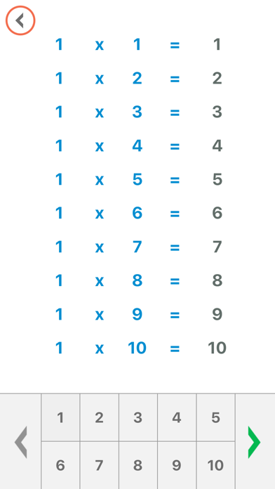 Screenshot #2 pour Times Table - Multiplication