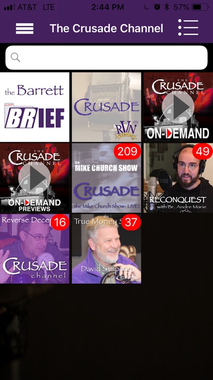 CRUSADE Channel Content App
