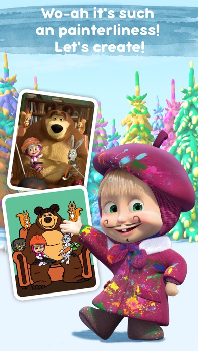 Masha and the Bear: Art Games screenshot 1