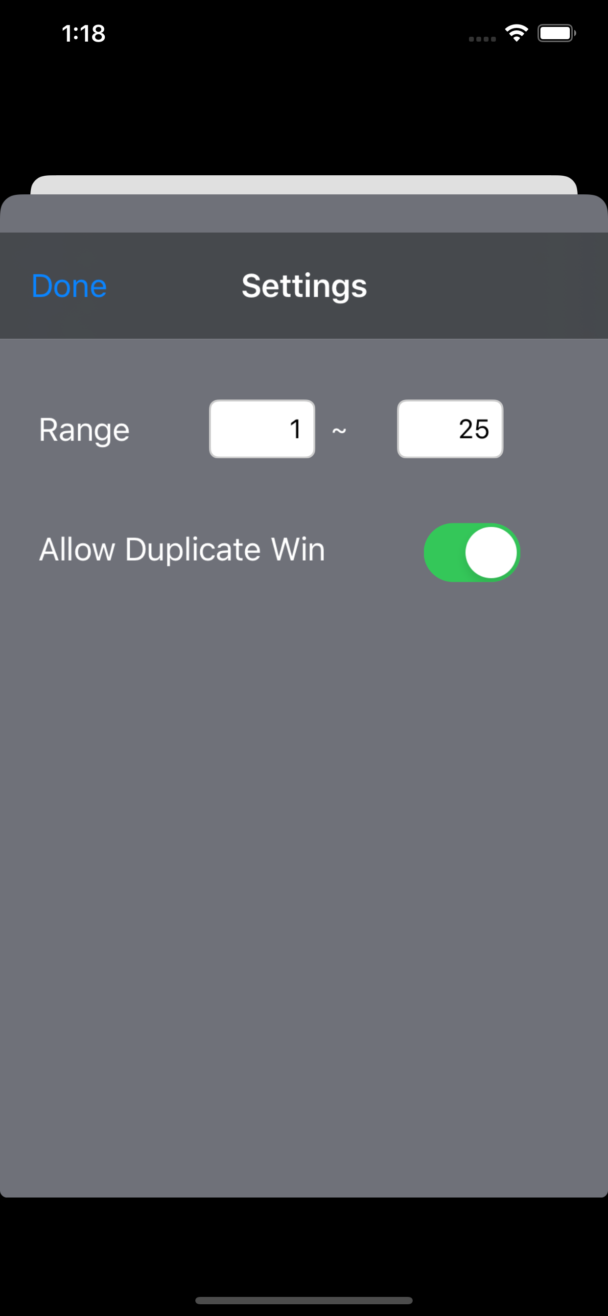 Number Roulette Wheel