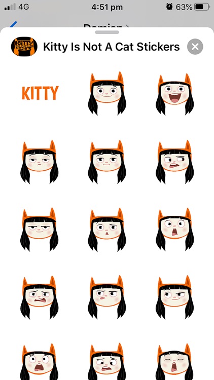 Kitty Is Not A Cat Stickers screenshot-3