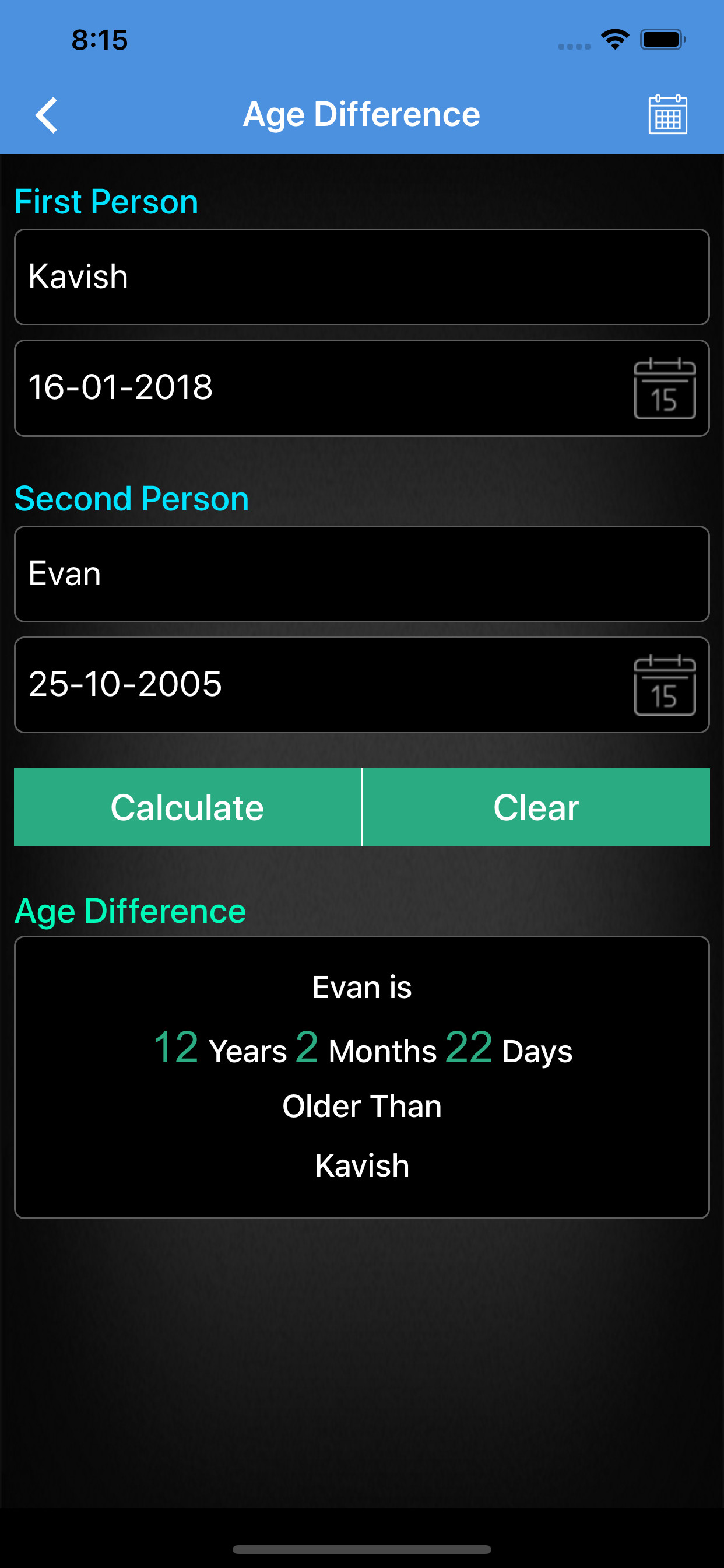 Age Calculator ++