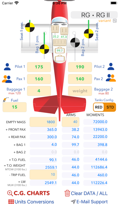 Screenshot #1 pour C182 M&B mobile