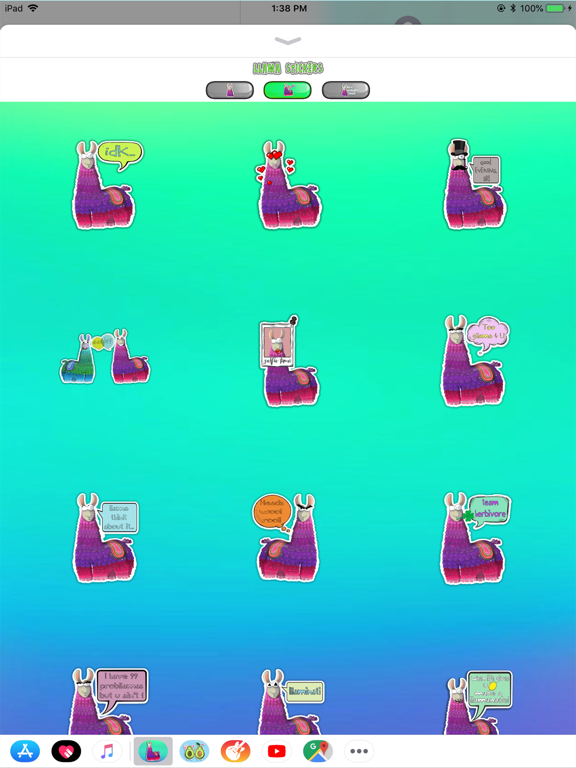 Llama Stickers & Wallpapers iPad screenshot