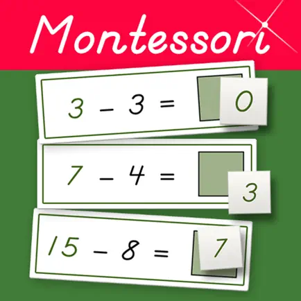 Montessori Subtraction Tables Cheats
