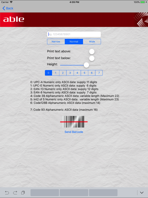App screenshot