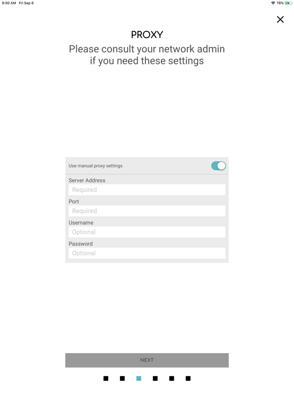 electric imp iPad screenshot
