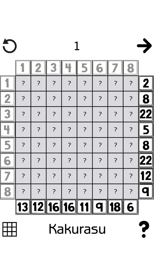 #3. Kakurasu (5x5 - 10x10 Grids) (iOS) 由: Andrew London