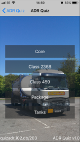 ADR Quiz Dangerous Goods screenshot