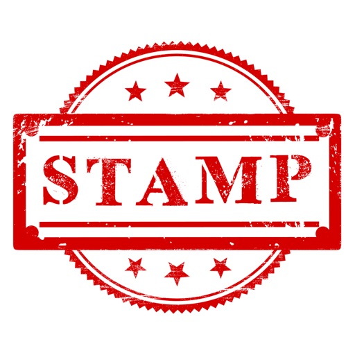 Stamp Stickers - Rubber Ink - AppWisp.com