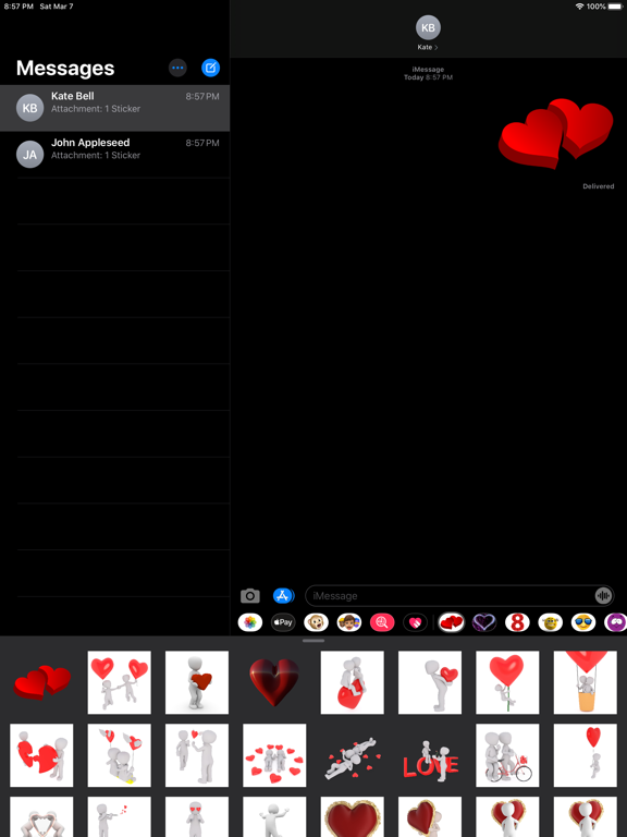 Screenshot #4 pour Valentines Emoji