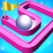 This is rolling ball arcade jump ball game