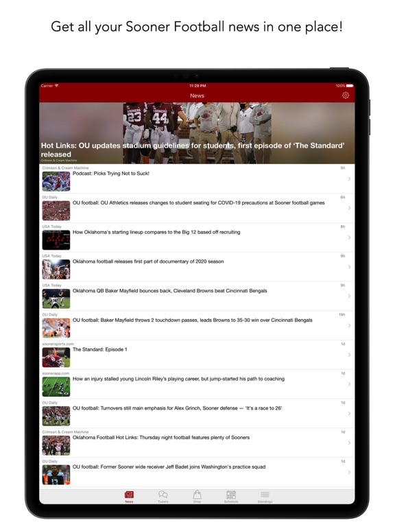 Screenshot #6 pour SoonerApp Oklahoma Football